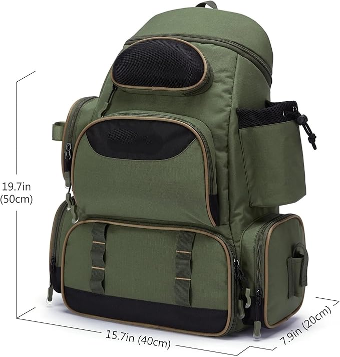Genérico Compatible For Bag Tackle Backpack Lightweight Tactical Box Multifunctional(Green)