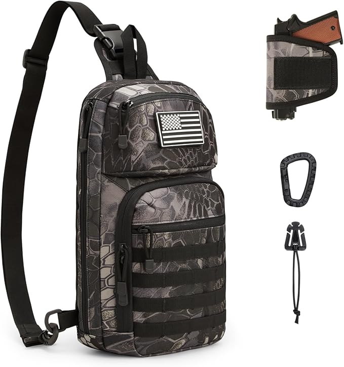 G4Free Tactical Sling Bag Backpack and 10L Tactical EDC Sling Bag Backpack