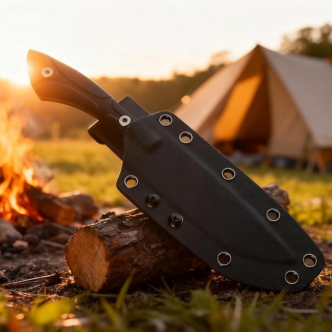 G103 High-hardness Fixed Blade Knife.It Is Suitable For Hunting Outdoor Camping Exploration and Mountain Rescue. As a Practical Tool It Features a D2 Steel Blade and a G10 Handle. It Is a Hunting k