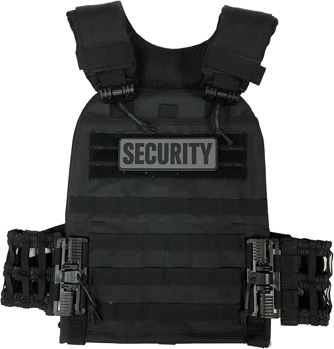 3Pcs PVC Security Patch with Hook Fastener Back for Hats Caps Vests Jackets Bags Backpacks (3 Pack 1Pcs 4 x 1.4 1Pcs 6 x 2 and 1Pcs 8.5 x 3)