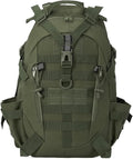 40L Tactical BackpackCompatible for Men Camping Hiking Backpacks Reflective Outdoor Travel Bags Survival(Army Green)