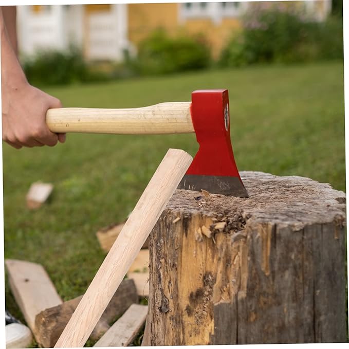 DOITOOL 2pcs Replacement Axe Handles Durable Wood Parts for Hatchets Ergonomic Design for Comfort and Safety for Wood Splitting and Camping