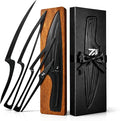 NestKnife Magnetic Knife Set - VG10 High Carbon Stainless Steel Chef Knife Set with Patented Space-Saving Nesting Design &amp Magnetic Holder - 4 Piece Razor Sharp Professional Knife Set For Kitchen