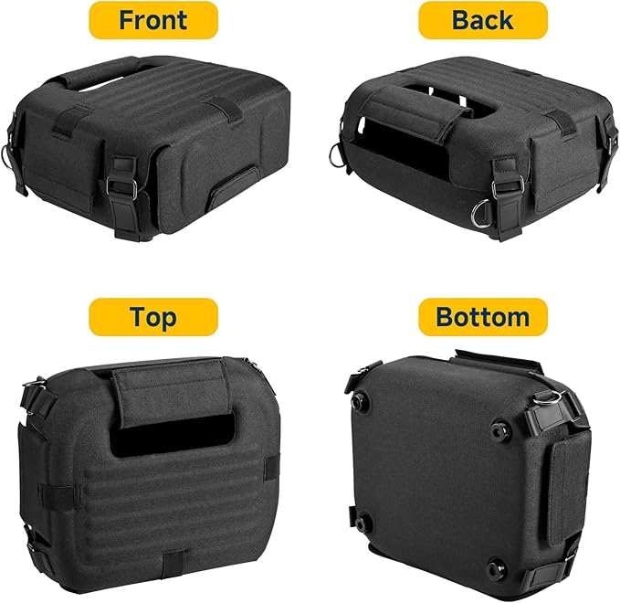 Xxerciz Carry Cover Compatible with ECOFLOW Portable Power Station RIVER 3 Waterproof Dustproof Storage Case with EVA Shell Anti-Slip Bottom and Adjustable Strap for Outdoor Indoor Use