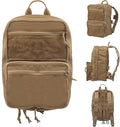 Tactical Expandable MOLLE Backpack - Durable Nylon Spacious with Organized Pockets - for Traveling Hiking Hunting(Brown)