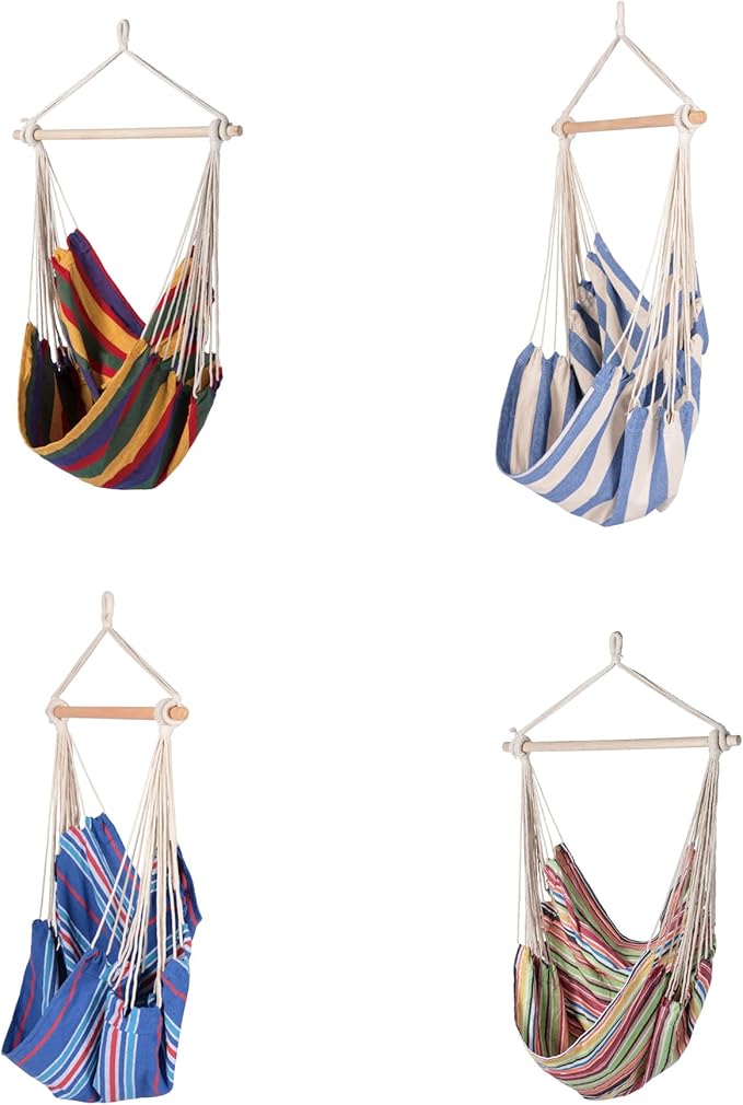 Boho Breeze Swinging Bungalow Chair - Tropical Stripe