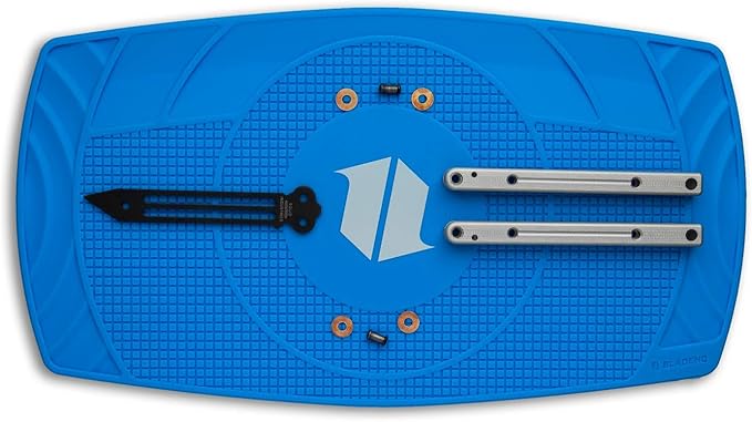 Blade HQ Large Silicone Knife Utility Takedown &amp Repair Shop Mat | Solder &amp Organize Knives Guns and Electronic Components - Heat Resistant (Blue)