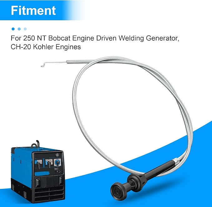 203993 Control Push/Pull Snap-In 36.0 w/1.750 Extension for 250 NT Bobcat Engine Driven Welding Generator CH-20 Kohler Engines