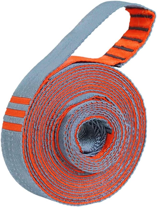 KAMMOK: Python 10' Tree Friendly Hammock Straps | Woven No-Stretch Knotless Durable (Lightweight &amp Compact: Perfect for Hiking Camping Backpacking) Set of 2 w/Stuff Sack