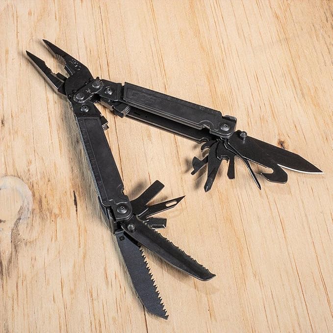 SOG PowerAccess Assist Full-Sized Well-Rounded Daily Use Multi-Tool | One-Handed Assisted Opening | 21 Tools Black