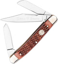 Boker Large Stockman 4 Inch Pocket Knife Jigged Brown Bone Traditional Series 2.0 Made in Germany