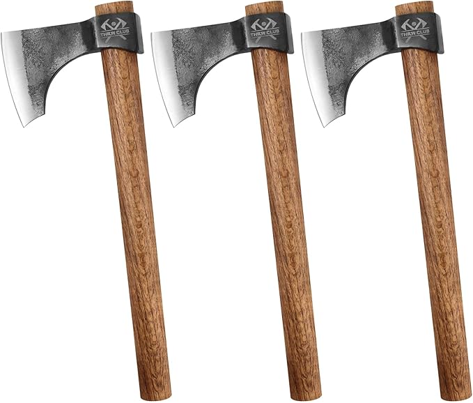 Throwing Axe Set 16.5 Throwing Tomahawk with 1065 High Carbon Steel &amp Wooden Handle Perfect for Axe Throwing Game for Backyard Competition and Recreation