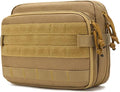 Tactical Molle Admin Pouch Outdoor Sports Medical First Aid EDC Pouch Vest Accessory for Camping Cycling Travel