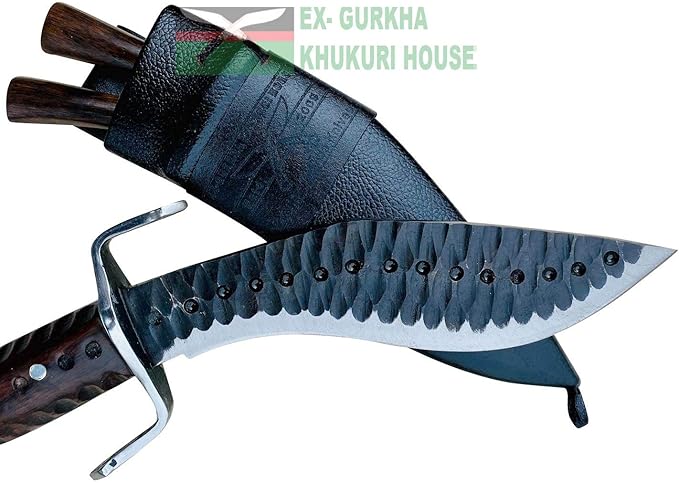Custom Farmer Rust Free Kukri - 8 Hand Forged Blade Authentic Khukuri - Handmade in Nepal - Carbon Steel with Rosewood Handle