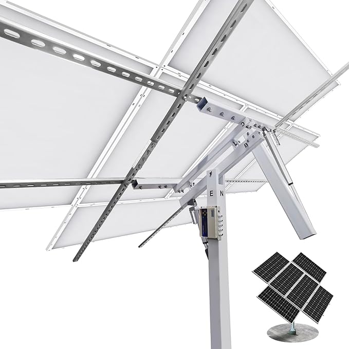 ECO-WORTHY Solar Panel Dual Axis Tracking System (Increase 40% Power) with Tracker Controller Complete Solar Tracker Kit Ideal for Different Solar Panels for Yard/Farm/Field