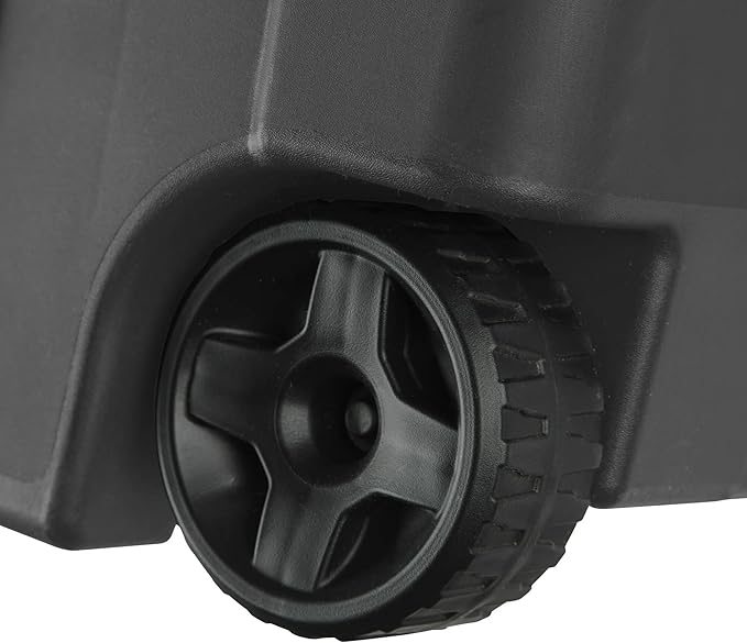 Extra Large 40 Gallon Storage Bin with Wheels and Handle Heavy-Duty Plastic Rolling Storage Container Pack of 2(Gray)