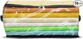 Covers &amp all Clear Storage Bag Heavy Duty Clear PVC fabric 20 mil Multi-purpose organizer with zipper and handles (18 L x 13 W x 8 H Pack of 10)