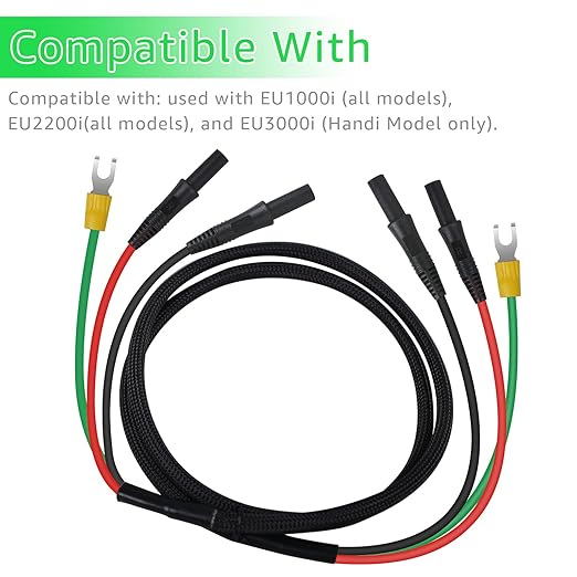 Generator Parallel Cables is Compatible with The Honda EngineEU1000i、EU2000i、EU2000 i Companion、EU2200 i、and EU3000i Handi08E93-HPK123HI ParallelCables Kits