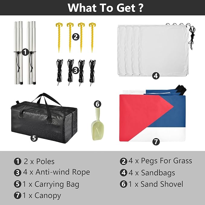 Cuba Flag Foldable Beach Canopy UPF50 Waterproof Large Portable Sun Shelter with Sand Shovel Sandbags for Family Trips Picnics &amp Camping