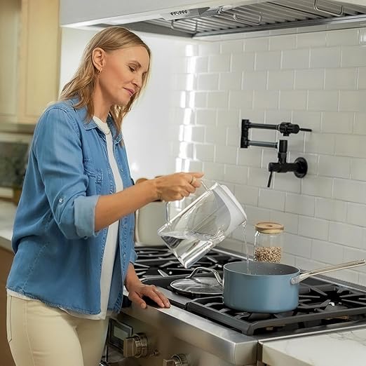 AquaTru Carafe Alkaline Countertop Water Purifier | Certified 4-Stage RO System Removes 84 Contaminants Including Forever Chemicals Lead &amp Fluoride | Adds Healthy Minerals | No Plumbing