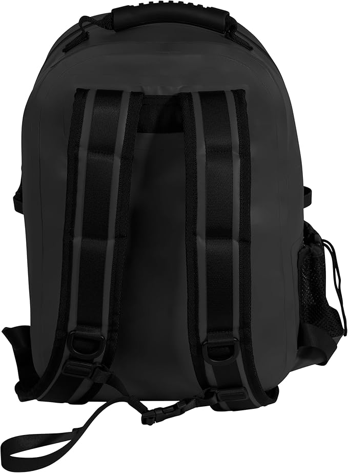 Rothco Waveguard Waterproof Backpack – Dry Storage Bag Hiking Boating Kayaking Canoeing Travel Beach Sack - Black