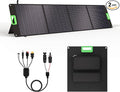 200W Portable Solar Panel Charger with 4 Kickstands IP65 Waterproof Foldable Solar Charger Kit with DC XT60 &amp Anderson Outputs for Power Stations Outdoor RV Camping and Emergency Blackout