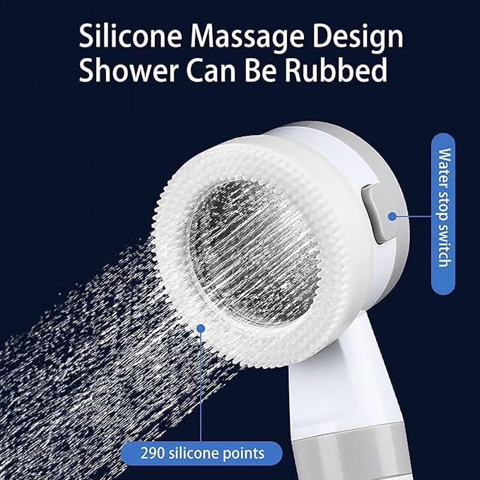 Outdoor Camping Shower Pump - Rechargeable Outdoor Shower Head Sprayer Portable Shower Head with Hose for Camping Perfect for Camping Hiking Travel Car Washing &amp Pet Cleaning