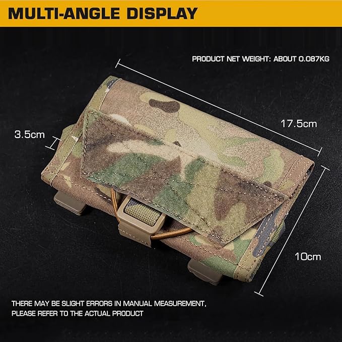 Tactical Mobile Phone Pouch Clip Bag EDC Tool Bag Quick Release MOLLE System Phone Holder Package Accessories