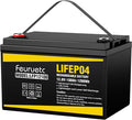 12V 100Ah LiFePO4 Battery - Small RV Battery with 100A BMS 15000+ Deep Cycles Solar Energy Storage Lithium Phosphate Batteries for Home Motor Travel Trailer Camping Off-Grid Power