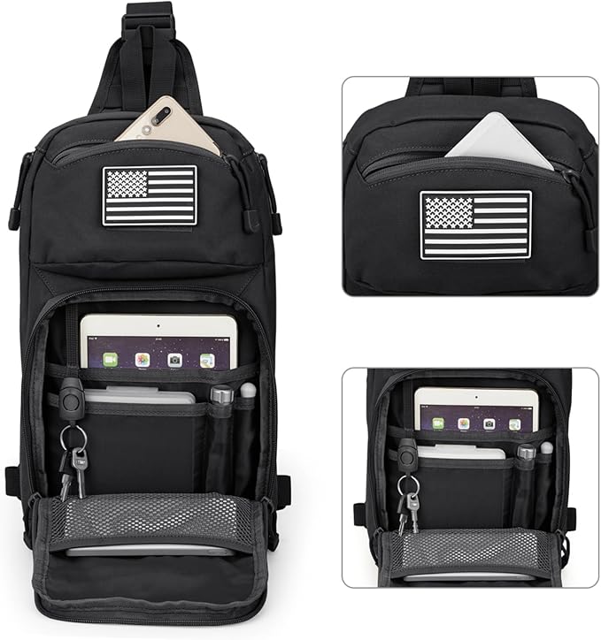 G4Free Outdoor Tactical Bag Backpack and 10L Tactical EDC Sling Bag Backpack