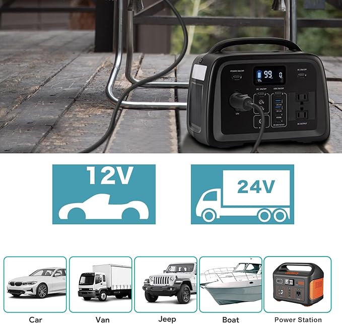TAIFU DC12V/24V XT90 Car Charger for AFERIY AF-P110/P210/P310/2001A Portable Power Station FOSSiBOT F3600 Pro Bluetti AC200 AC200P AC200Max Solar Generator Cigarette Lighter 16AWG Power Supply Cord