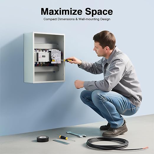 Automatic Transfer Switch Dual Power Automatic Transfer Switch Auto Generator Changeover Switch Manual Transfer Switch Dual Power Toggle Controller Dual Power Transfer Switch Tool