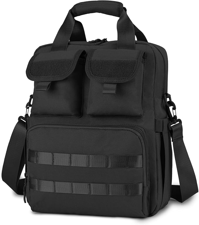 ArcEnCiel 12.9-14.2 Inch Laptop Tactical Messenger Bag Men MOLLE Sling Pack Briefcase Gear Handbags Utility Carry Satchel