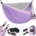 Camping Hammock Mosquito NetDouble &amp Single Portable Hammocks for Kids Hammocks with 2 Tree StrapsHammock Tent for Travel CampingCamping Accessories for Indoor Outdoor Hiking Backpacking
