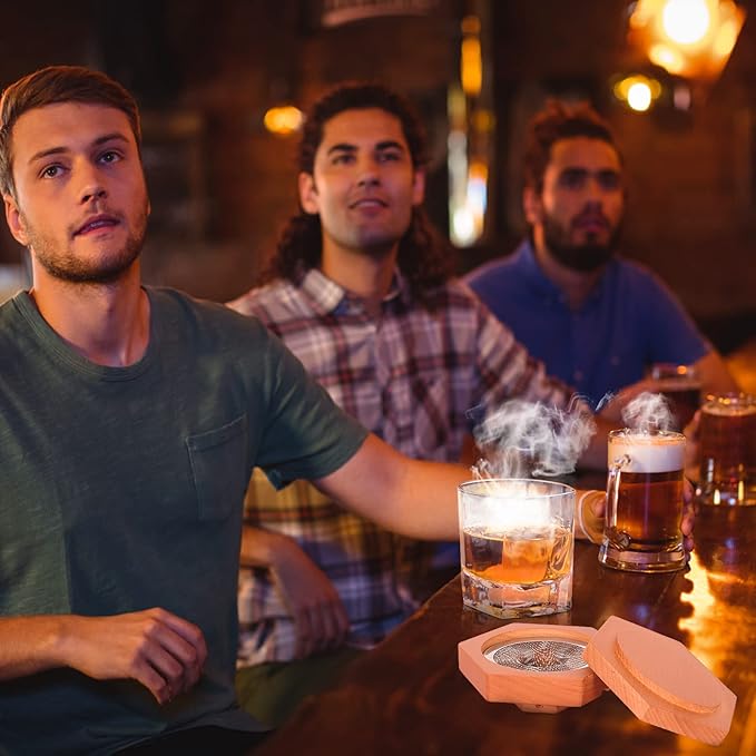 Bourbon Whiskey Gifts for Men Dad - Cocktail Smoker Kit with Torch Birthday Anniversary Unique Gifts for Father Boyfriend Husband Grandpa Smoked Bourbon Kit Mens Gifts Ideas
