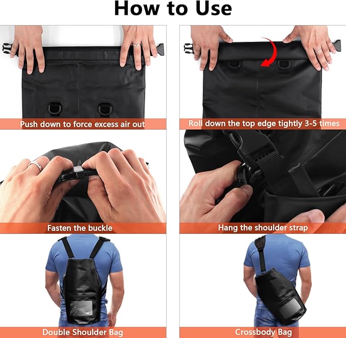 JXE JXO 15L Waterproof Faraday Dry Bag for Electronic Device Security | Military-Grade EMP &amp RFID Signal Blocking Anti-Tracking &amp Hacking Protection Data Privacy Shield for Mobile Devices