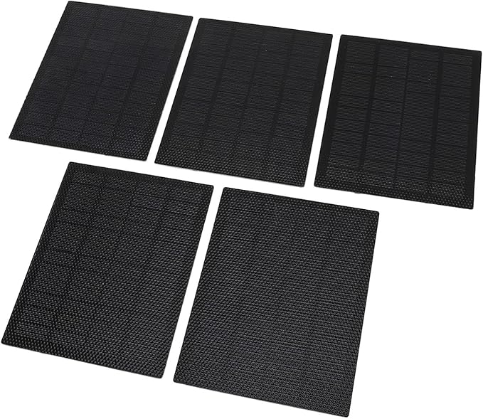 5pcs ABS Mini Solar Panel Wide Compatibility ETFE 13.76oz Silicon Mini Solar Tool for School Experimental Research Projects