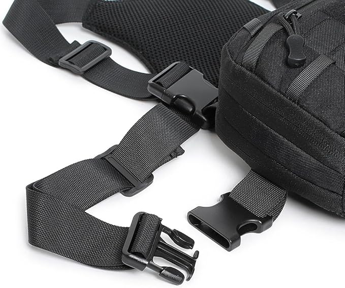 Tactical Chest Pack EDC Chest Bag Utility Molle Chest Rig Pouch with CCW Compartment Adjustable Strap Admin Pouch