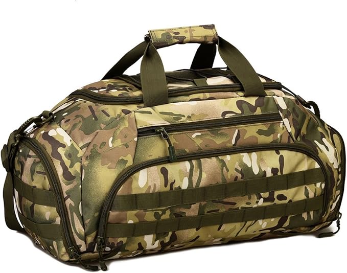 Tactical Military Duffle Bag Assault Gear Shoulder Range Backpack for Hiking Traveling