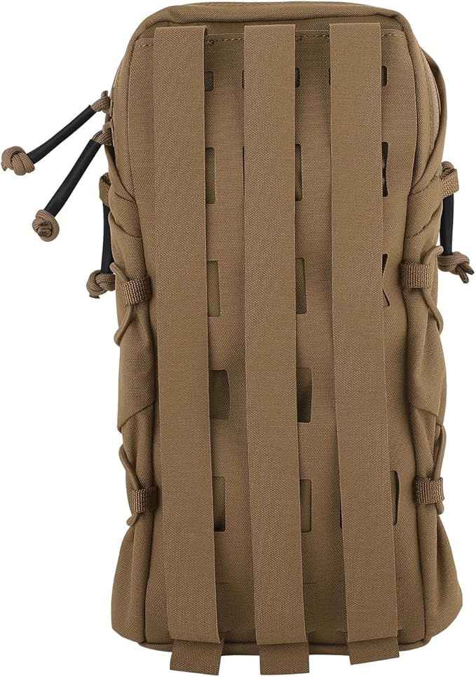 Tactical General Purpose Pocket 12x5 GP Pouch 1.5L Hydration Bag Carrier Backpack Organizer MOLLE + Belt