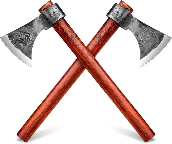 NEDFOSS Vikings Throwing Axes 16 inches Throwing Axe Set with 1065 High Carbon Steel &amp Wooden Handle. Perfect for Axe Throwing Game Recreation Competition &amp Great Gift for Men