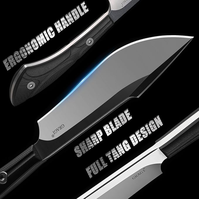 G103 High-hardness Fixed Blade Knife.It Is Suitable For Hunting Outdoor Camping Exploration and Mountain Rescue. As a Practical Tool It Features a D2 Steel Blade and a G10 Handle. It Is a Hunting k