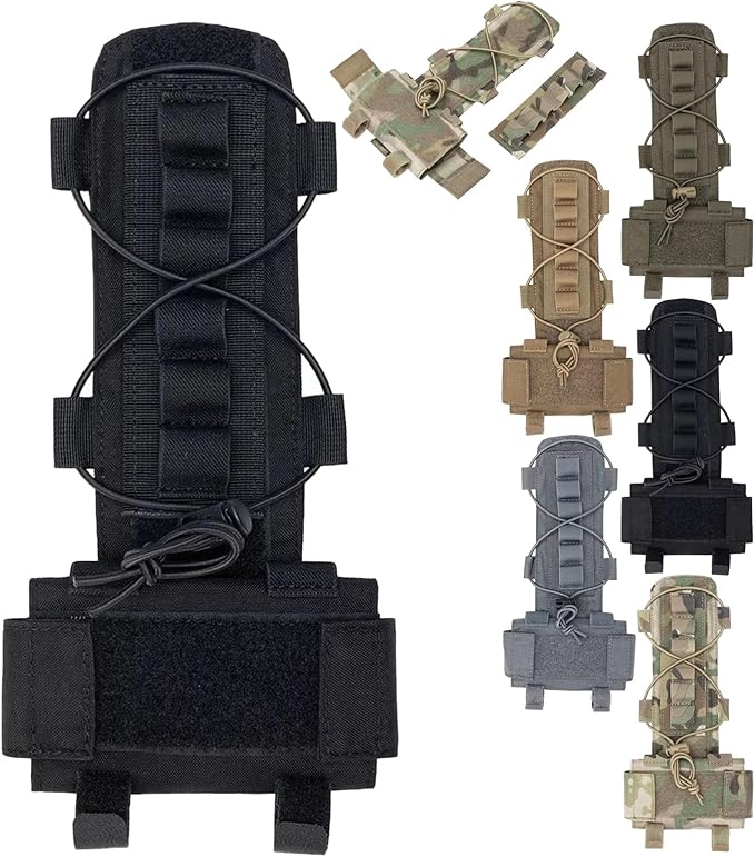 Tactical Helmet Battery Pouch Counterweight Pouch Helmet Battery Pack Balance Weight Bag with Hook&ampLoop for Tactical Helmet Airsoft