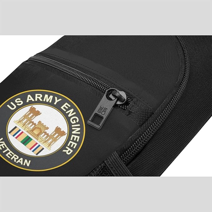 US Army Engineer Gulf War Veteran Chest Pack Leisure Shoulder Crossbody Chest Bag