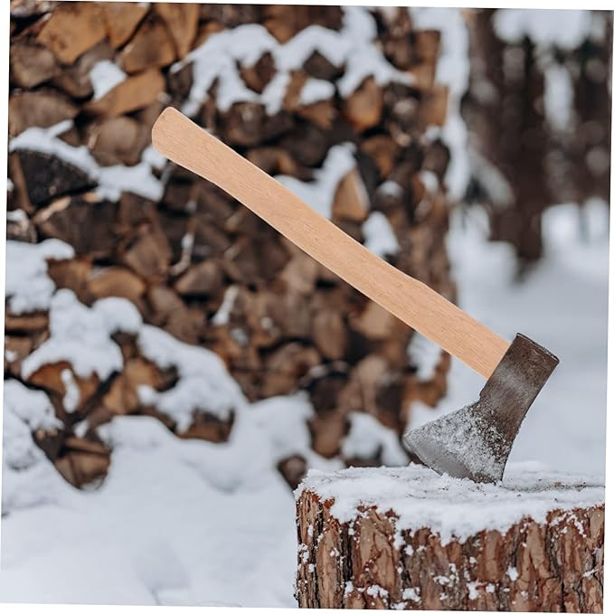 Wooden Axe Handle Replacement Durable Grip for Hatchet Easy to Install Comfortable Ergonomic Design for Outdoor Chopping and Woodworking Tasks
