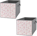 Collapsible Storage Bins with Handles Dance Girl Women Ballet Large Capacity Foldable Cube Box for Blankets Comforters Pillows Perfect for Linen Closet Storage