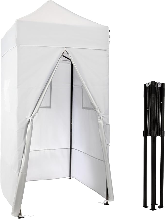 Pop Up Changing Tent - 46.5” Steel Frame Canopy Sun Shelter Pool Cabana Portable Changing Room or Privacy Tent for Camping Toilet or Portable Shower - Camping Essentials by Wakeman Outdoors