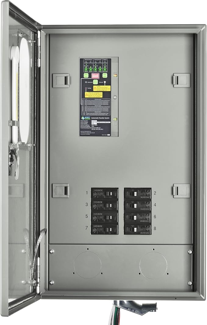 Nature's Generator Pre-Wired 120V/240V 30A 8 Circuits Automatic Transfer Switch UL Approved