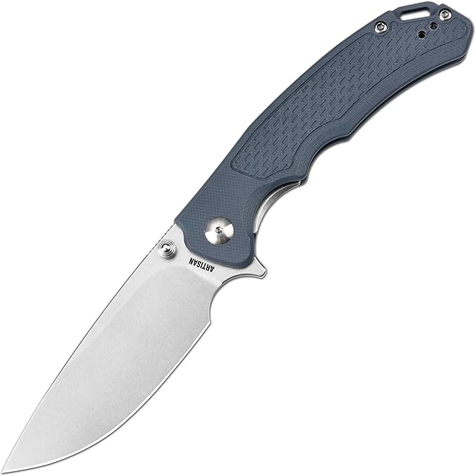 ARTISANCUTLERY Tradition V2 Pocket Knife 3.58 S35VN Steel Blade with G10 Handle for Men Women(1702M Blue)