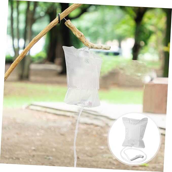 KOMBIUDA 1set Portable Camping Shower Bag Outdoor Shower Convenient Handle for Easy Setup Lightweight for Camping and Hiking
